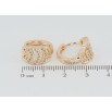 Серьги Xuping M&L Цвет 18K колечки Декоративный узор с цирконием фото №2
