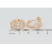 Серьги Xuping M&L Цвет 18K колечки Декоративный узор с цирконием фото №2
