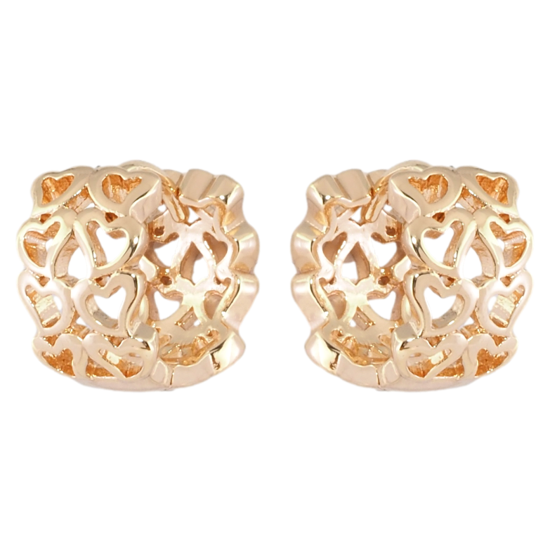 Сережки Xuping M&L Колір 18K колечка Сердечки фото №1