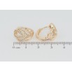 Серьги Xuping M&L Цвет 18K колечки Узор с цирконием фото №2 Серьги Xuping M&L Цвет 18K колечки Узор с цирконием фото №2