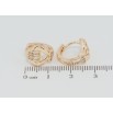 Сережки Xuping M&L Колір 18K колечка Візерунок з цирконієм фото №2 Сережки Xuping M&L Колір 18K колечка Візерунок з цирконієм фото №2