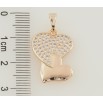 Кулон Xuping M&L Колір 18К Сердечка з цирконієм для ланцюжка до 5мм фото №2 Кулон Xuping M&L Колір 18К Сердечка з цирконієм для ланцюжка до 5мм фото №2