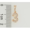 Кулон Xuping M&L Цвет 18К Цифра 3 с цирконием для цепочки до 5мм фото №2 Кулон Xuping M&L Цвет 18К Цифра 3 с цирконием для цепочки до 5мм фото №2