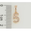 Кулон Xuping M&L Цвет 18К Цифра 5 с цирконием для цепочки до 5мм фото №2 Кулон Xuping M&L Цвет 18К Цифра 5 с цирконием для цепочки до 5мм фото №2