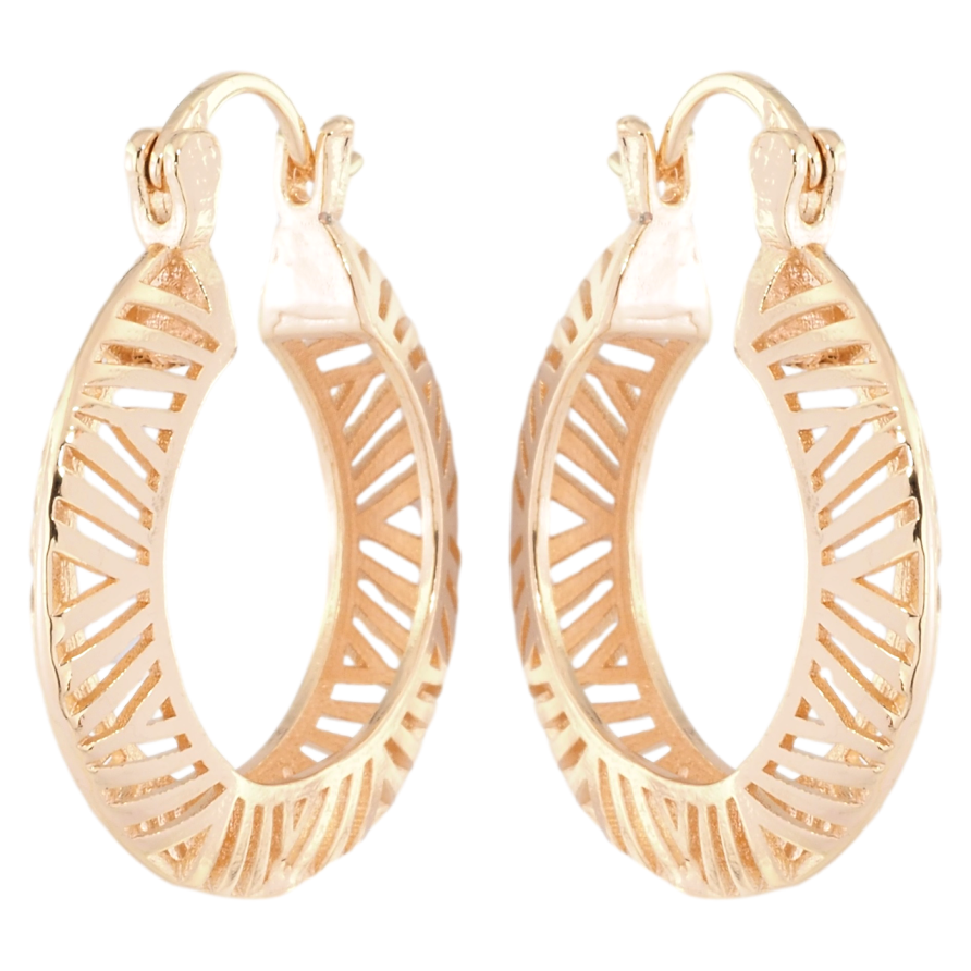 Серьги Xuping M&L Цвет 18K замок-булавка Декоративный резной узор ø 2.5см фото №1 Серьги Xuping M&L Цвет 18K замок-булавка Декоративный резной узор ø 2.5см фото №1