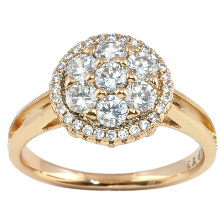 Каблучка Xuping Позолота 18K Інкрустація цирконієм фото №6 Каблучка Xuping Позолота 18K Інкрустація цирконієм фото №6