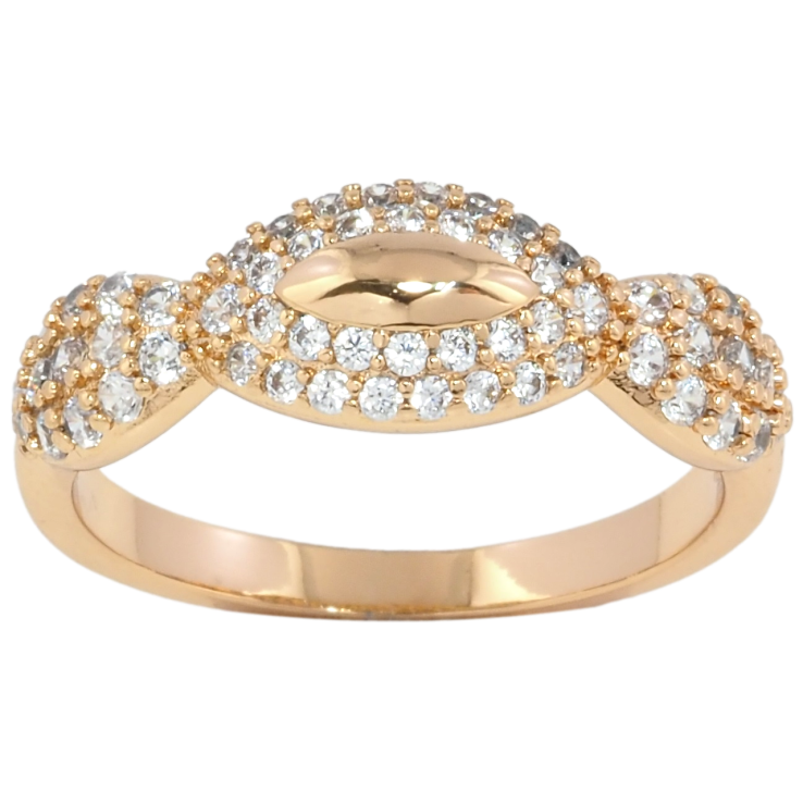 Каблучка Xuping Позолота 18K Інкрустація цирконієм фото №9 Каблучка Xuping Позолота 18K Інкрустація цирконієм фото №9