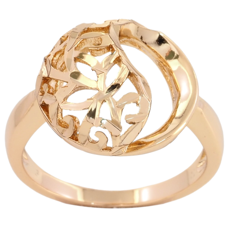 Каблучка Xuping Позолота 18K Різьблений візерунок фото №20 Каблучка Xuping Позолота 18K Різьблений візерунок фото №20