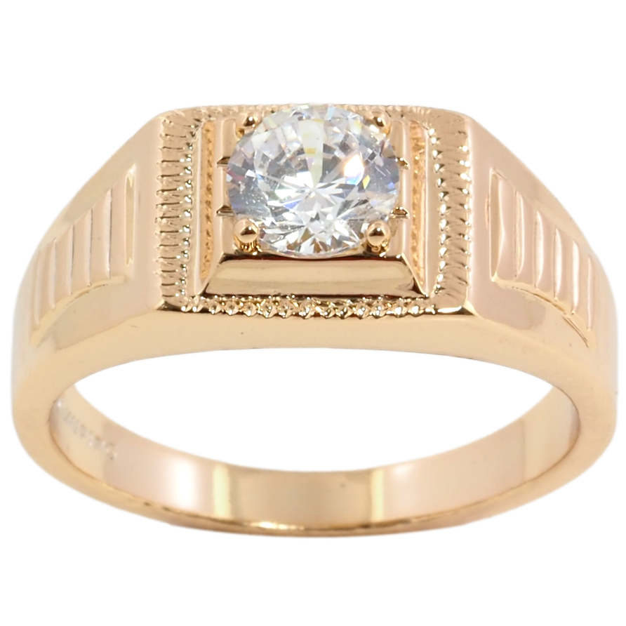 Перстень Xuping Позолота 18K Вставка фіаніт фото №1 Перстень Xuping Позолота 18K Вставка фіаніт фото №1