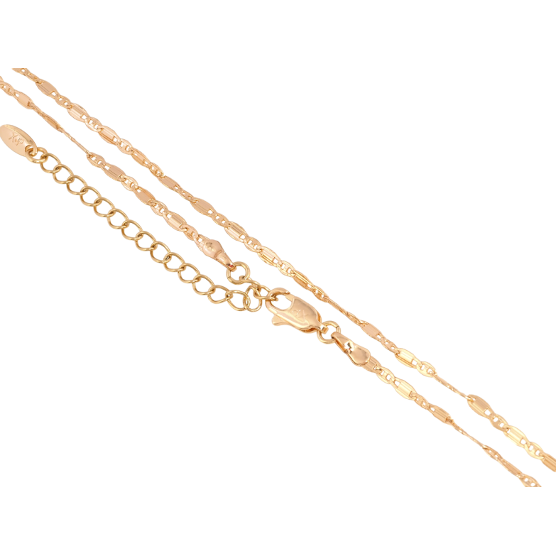 Цепочка Xuping Позолота 18K Плетение Морская цепь перекрученная длина с доп.цепочкой 44-49см х 2мм фото №6