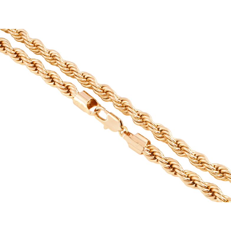 Ланцюжок Xuping Позолота 18K Плетіння Мотузка довжина 50см х 8мм фото №18