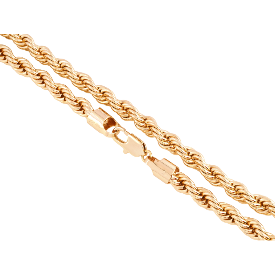 Ланцюжок Xuping Позолота 18K Плетіння Мотузка довжина 50см х 8мм фото №1 Ланцюжок Xuping Позолота 18K Плетіння Мотузка довжина 50см х 8мм фото №1