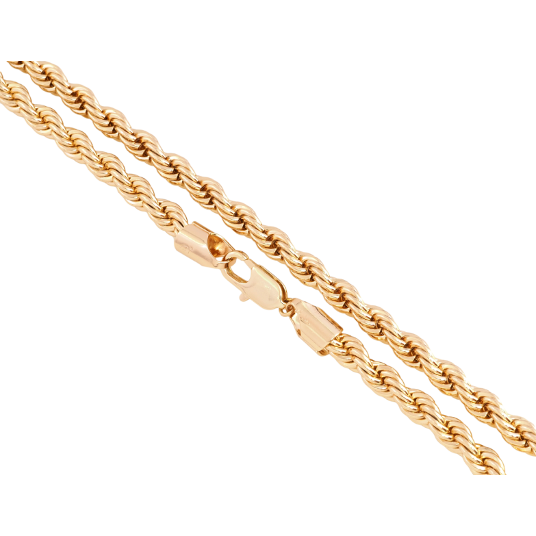 Ланцюжок Xuping Позолота 18K Плетіння Мотузка довжина 50см х 6мм фото №20