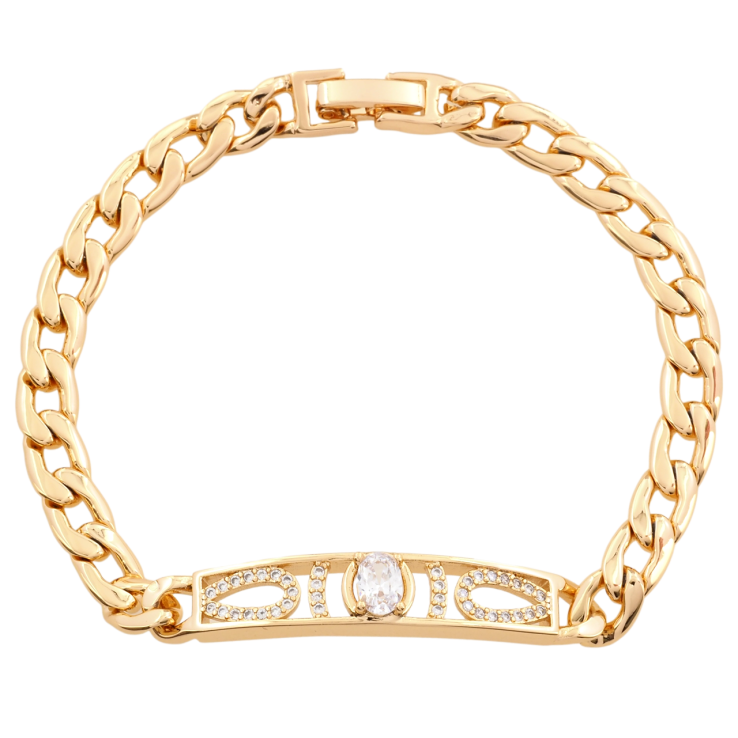 Браслет Xuping Позолота 18K Панцирная цепочка с декоративной вставкой длинна 18.5см х 6мм фото №14 Браслет Xuping Позолота 18K Панцирная цепочка с декоративной вставкой длинна 18.5см х 6мм фото №14