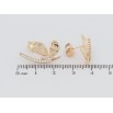 Серьги Xuping Позолота 18K пусеты Декоративные бабочки с цирконием фото №2 Серьги Xuping Позолота 18K пусеты Декоративные бабочки с цирконием фото №2