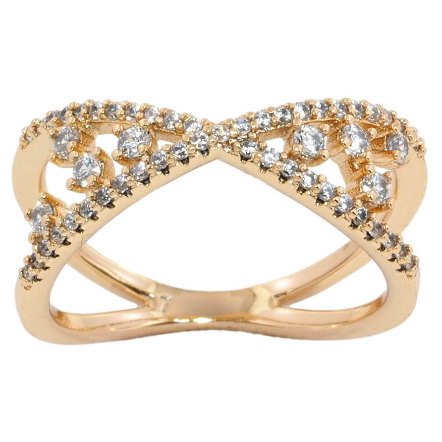 Кольцо Xuping Позолота 18K Инкрустация цирконием фото №1 Кольцо Xuping Позолота 18K Инкрустация цирконием фото №1