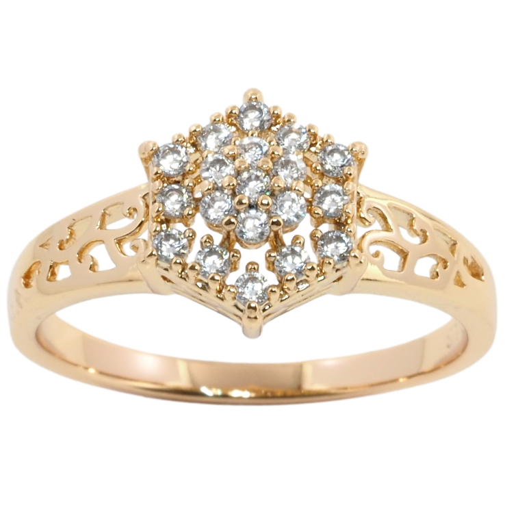 Каблучка Xuping Позолота 18K Інкрустація цирконієм» фото №10 Каблучка Xuping Позолота 18K Інкрустація цирконієм» фото №10