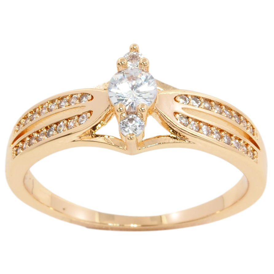 Кольцо Xuping Позолота 18K Декоративный узор с цирконием фото №1 Кольцо Xuping Позолота 18K Декоративный узор с цирконием фото №1