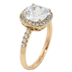 Кольцо Xuping Позолота 18K Фианит в обрамлении циркония фото №2 Кольцо Xuping Позолота 18K Фианит в обрамлении циркония фото №2