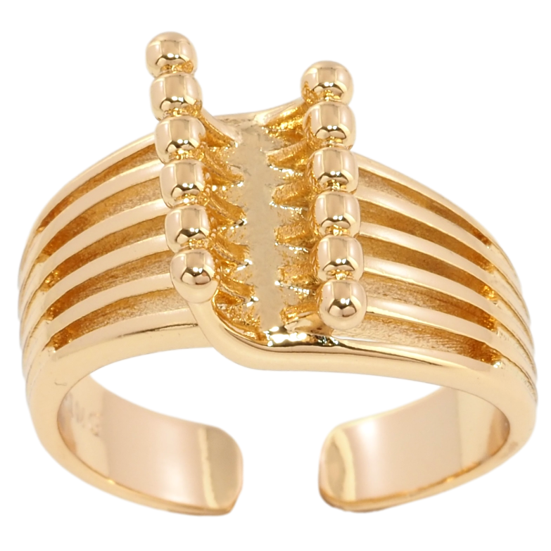 Каблучка Xuping Позолота 18K Декоративний візерунок» фото №2