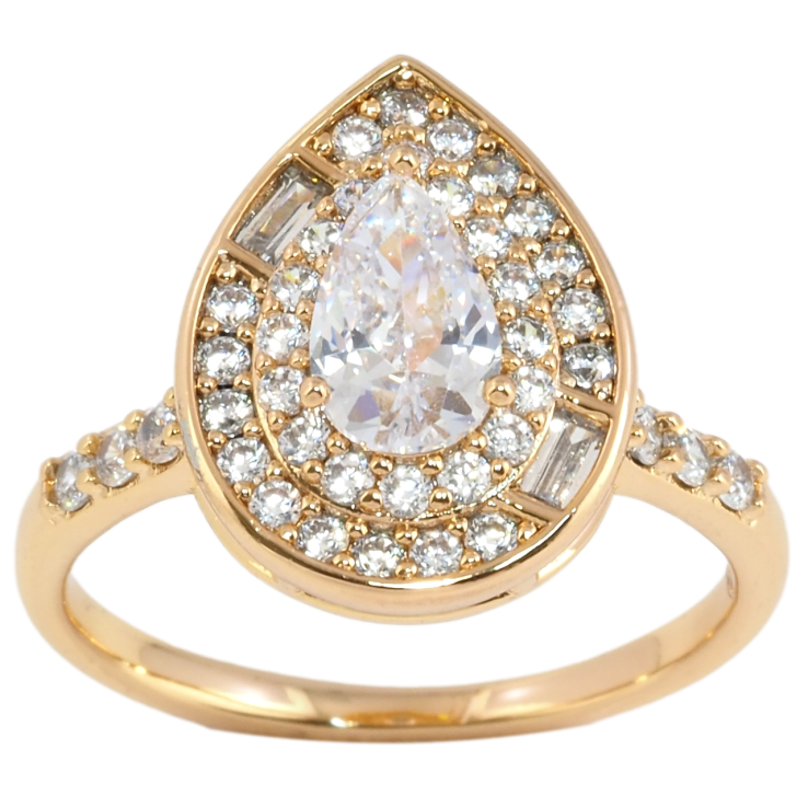 Каблучка Xuping Позолота 18K Інкрустація цирконієм» фото №13 Каблучка Xuping Позолота 18K Інкрустація цирконієм» фото №13