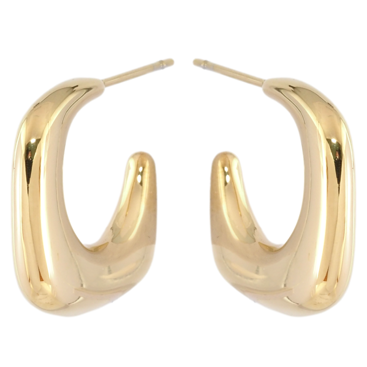 Серьги Xuping TTM Stainless Steel цвет 14K пусеты Декоративные дуги фото №15