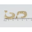 Серьги Xuping TTM Stainless Steel цвет 14K пусеты Декоративные дуги фото №2 Серьги Xuping TTM Stainless Steel цвет 14K пусеты Декоративные дуги фото №2