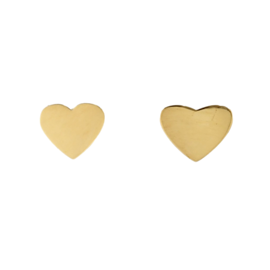 Серьги Xuping TTM Stainless Steel цвет 14K пусеты Ассиметричные сердечки фото №1 Серьги Xuping TTM Stainless Steel цвет 14K пусеты Ассиметричные сердечки фото №1