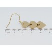 Сережки Xuping TTM Stainless Steel колір 14K французький замок «Сердечка» фото №2 Сережки Xuping TTM Stainless Steel колір 14K французький замок «Сердечка» фото №2