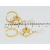 Серьги Xuping JEAN GOUJON Позолота 14K подвески на колечках Декоративные жемчужные подвески 2 в 1 фото №2 Серьги Xuping JEAN GOUJON Позолота 14K подвески на колечках Декоративные жемчужные подвески 2 в 1 фото №2