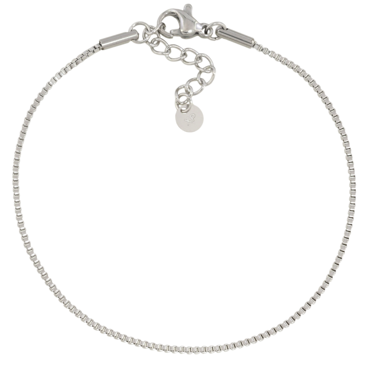 Браслет Xuping ТТМ Stainless Steel цвет Родий Цепочка Венецианское плетение с доп.цеп 18-21см х 1мм фото №20 Браслет Xuping ТТМ Stainless Steel цвет Родий Цепочка Венецианское плетение с доп.цеп 18-21см х 1мм фото №20