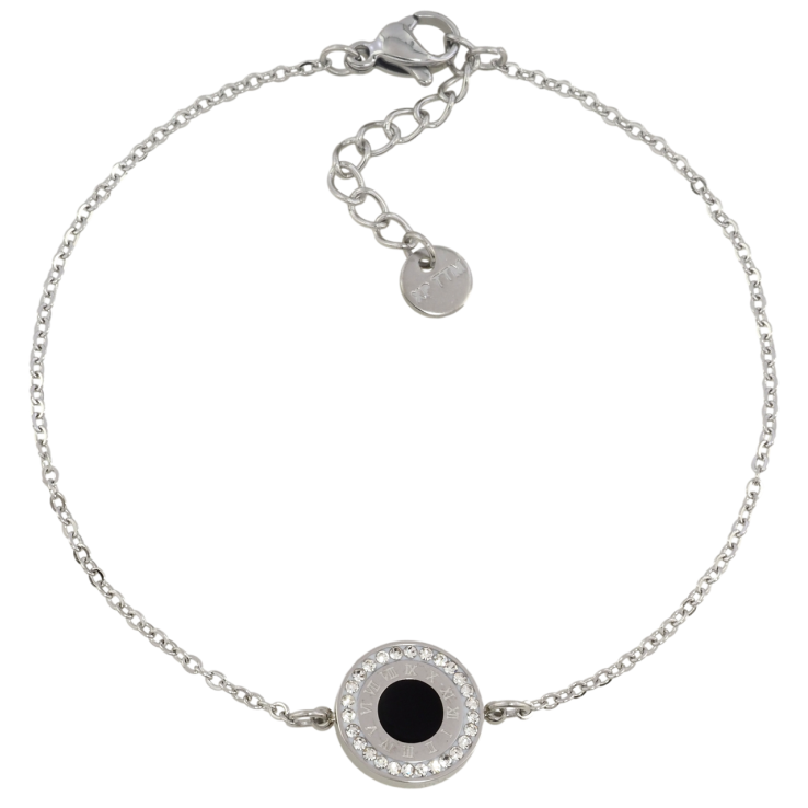 Браслет Xuping ТТМ Stainless Steel цвет Родий Цепочка с круглой вставкой с доп.цеп 19-22см х 1мм фото №21 Браслет Xuping ТТМ Stainless Steel цвет Родий Цепочка с круглой вставкой с доп.цеп 19-22см х 1мм фото №21