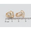 Серьги Xuping Позолота 18K колечки Треугольники с узором цирконием фото №2 Серьги Xuping Позолота 18K колечки Треугольники с узором цирконием фото №2