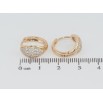 Серьги Xuping Позолота 18K колечки Инкрустация цирконием фото №2 Серьги Xuping Позолота 18K колечки Инкрустация цирконием фото №2