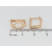 Серьги Xuping Позолота 18K колечки Декоративный узор фото №2