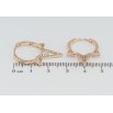 Серьги Xuping Позолота 18K колечки Боковой узор с цирконием фото №2 Серьги Xuping Позолота 18K колечки Боковой узор с цирконием фото №2