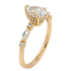 Каблучка Xuping Позолота 18K Кришталева крапелька фото №2 Каблучка Xuping Позолота 18K Кришталева крапелька фото №2