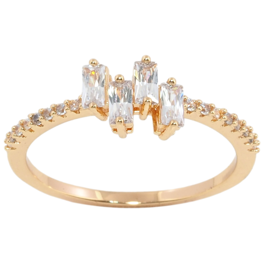 Кольцо Xuping Позолота 18K Узор с цирконием фото №1 Кольцо Xuping Позолота 18K Узор с цирконием фото №1