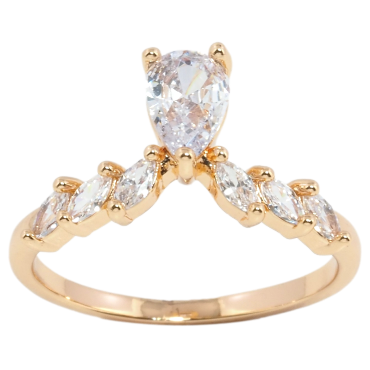 Каблучка Xuping Позолота 18K Кристальний візерунок фото №12 Каблучка Xuping Позолота 18K Кристальний візерунок фото №12