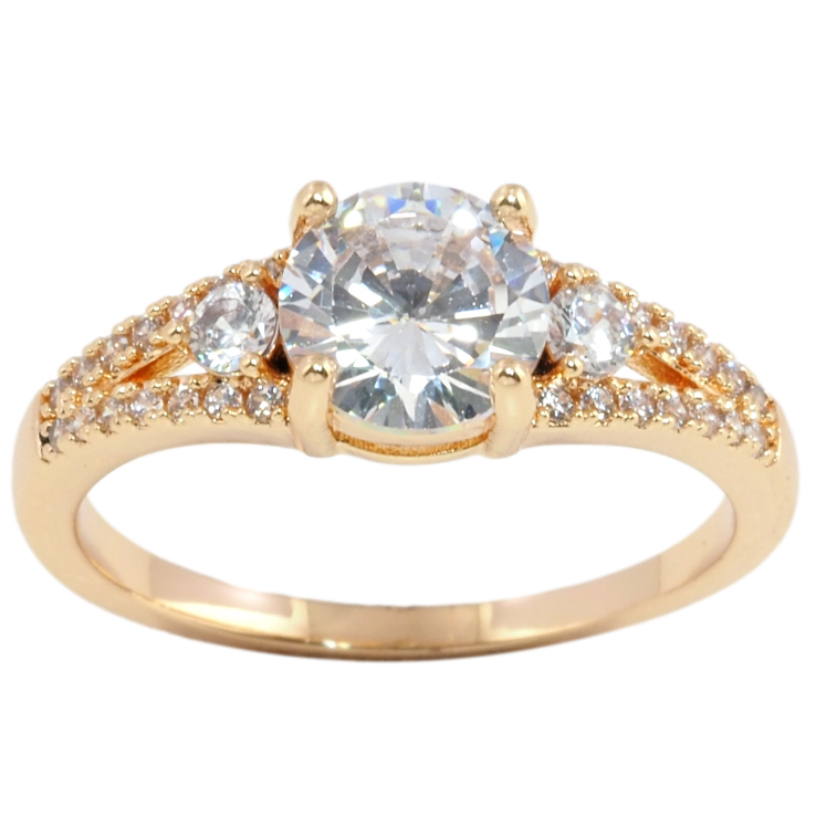 Каблучка Xuping Позолота 18K Кришталевий блиск фото №13 Каблучка Xuping Позолота 18K Кришталевий блиск фото №13