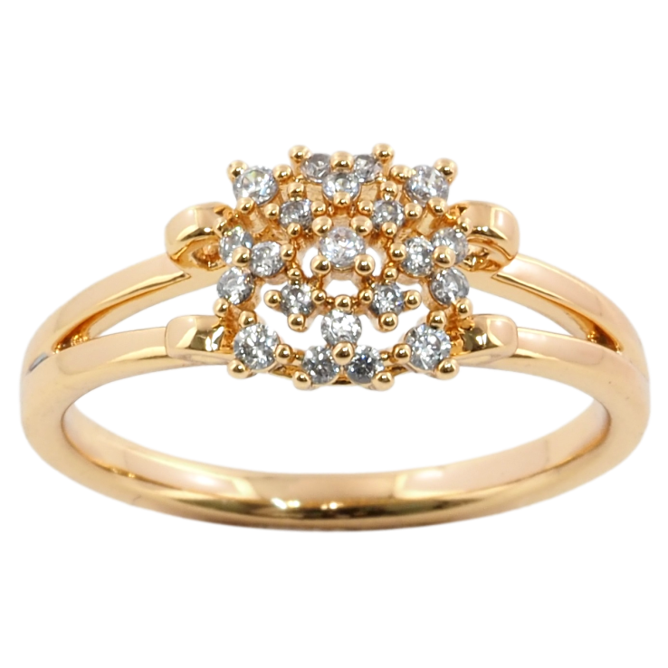 Каблучка Xuping Позолота 18K Інкрустація цирконієм фото №5 Каблучка Xuping Позолота 18K Інкрустація цирконієм фото №5