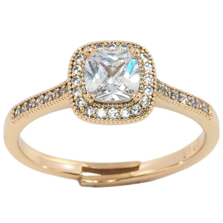 Каблучка Xuping Позолота 18K Інкрустація цирконієм фото №6 Каблучка Xuping Позолота 18K Інкрустація цирконієм фото №6