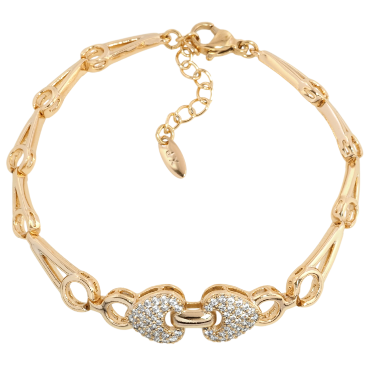 Браслет Xuping Позолота 18K Сердечки с цирконием с доп.цепочкой 16-19см х 5мм фото №18 Браслет Xuping Позолота 18K Сердечки с цирконием с доп.цепочкой 16-19см х 5мм фото №18