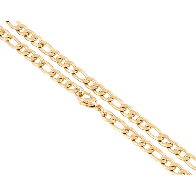 Ланцюжок Xuping ТТМ Stainless Steel колір 18К Плетіння Фігаро довжина 46см х 6мм фото №1 Ланцюжок Xuping ТТМ Stainless Steel колір 18К Плетіння Фігаро довжина 46см х 6мм фото №1