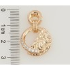 Кулон Xuping Позолота 18K Декоративные колечка с цирконием для цепочки до 4мм фото №2 Кулон Xuping Позолота 18K Декоративные колечка с цирконием для цепочки до 4мм фото №2