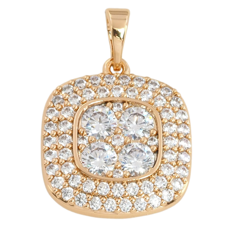 Кулон Xuping Позолота 18K Инкрустация цирконием для цепочки до 5мм фото №5 Кулон Xuping Позолота 18K Инкрустация цирконием для цепочки до 5мм фото №5