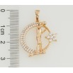 Кулон Xuping Позолота 18K Футболист для цепочки до 5мм фото №2