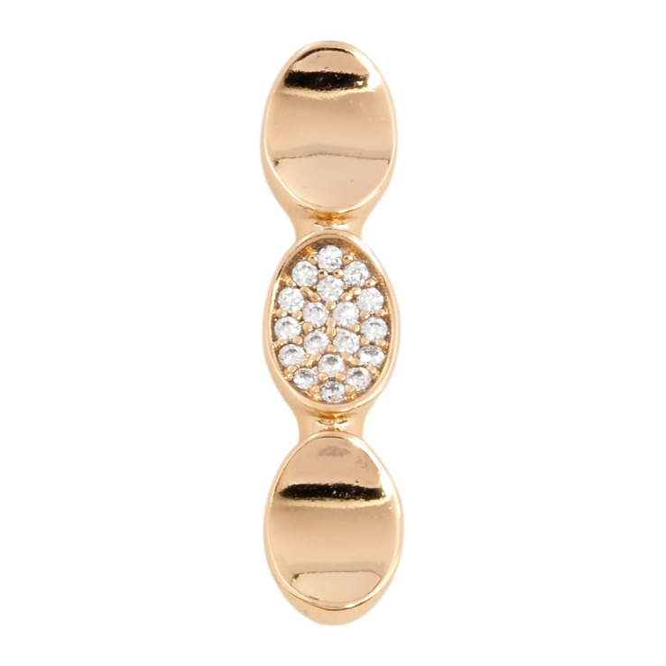Кулон Xuping Позолота 18K Три овали з цирконієм для ланцюжка до 2мм фото №19 Кулон Xuping Позолота 18K Три овали з цирконієм для ланцюжка до 2мм фото №19