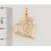 Кулон Xuping Позолота 18K Сердце с детскими следами для цепочки до 5мм фото №2 Кулон Xuping Позолота 18K Сердце с детскими следами для цепочки до 5мм фото №2