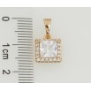 Кулон Xuping Позолота 18K Фианит в обрамлении циркония, 8х9мм для цепочки до 5мм фото №2 Кулон Xuping Позолота 18K Фианит в обрамлении циркония, 8х9мм для цепочки до 5мм фото №2